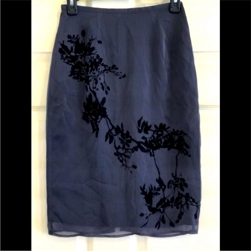 EXPRESS silky sheer skirt